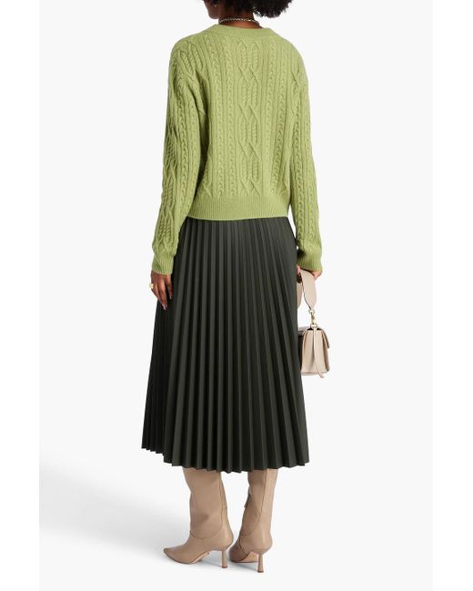 arch4 Green Kaschmirpullover "smithfield" mit zopfstrickmuster