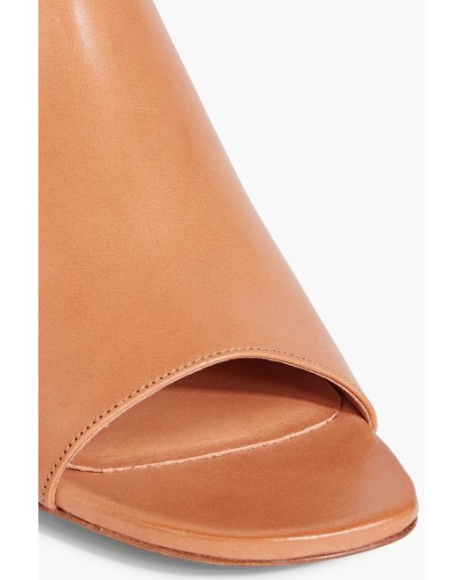 Mansur Gavriel Pink Leather Mules