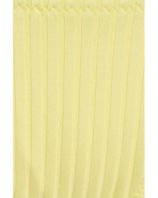 Melissa Odabash Yellow Miami Ribbed Low-Rise Bikini Briefs