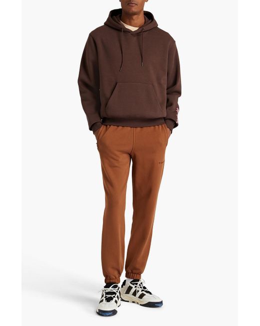 Adidas Originals Hoodie aus baumwollfrottee mit print in Brown für Herren