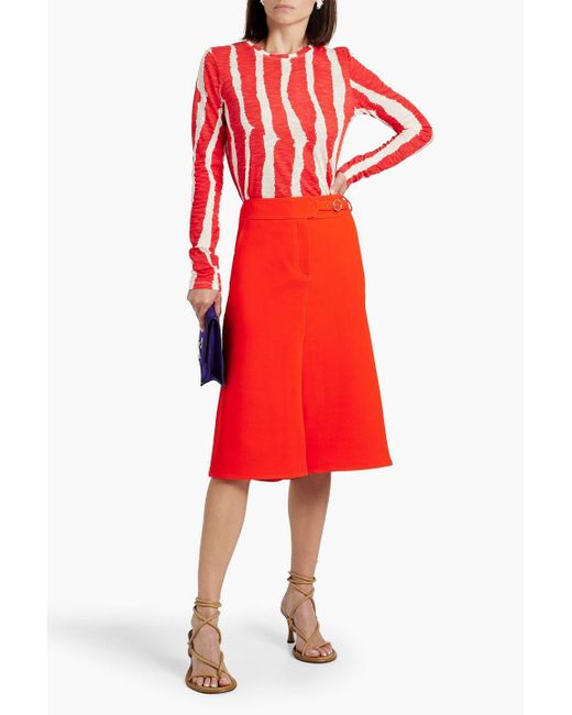Proenza Schouler Red Printed Cotton-jersey Top