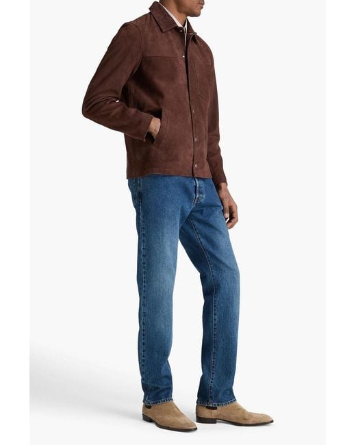 Rag & Bone Brown Eli Suede Jacket for men