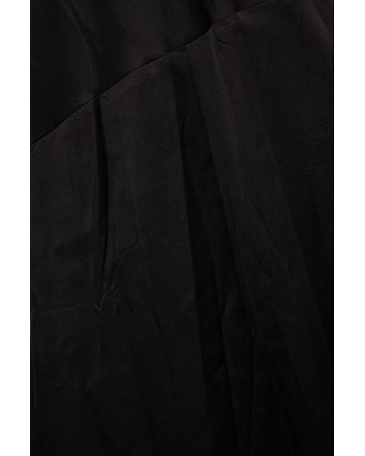 MM6 by Maison Margiela Black Cotton-blend Slip Dress
