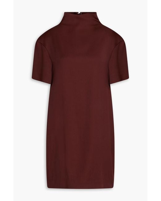 Loulou de Saison Red Elton Twill Mini Dress