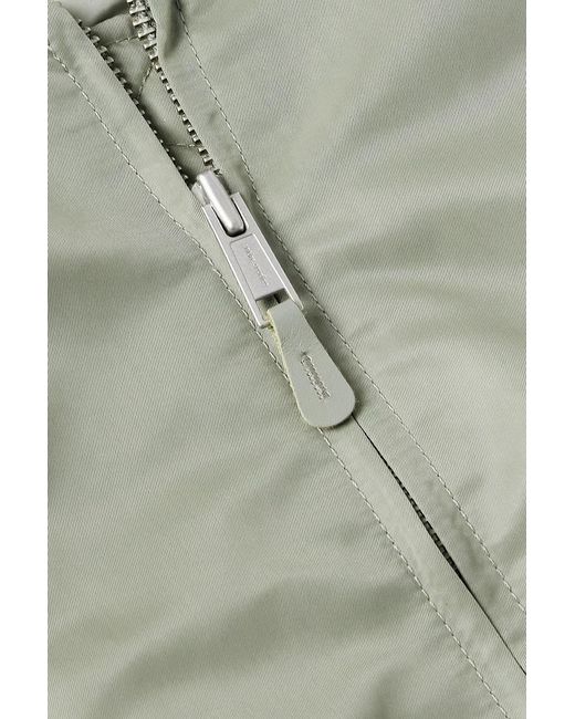 Entire studios Green Broad Oversized Satin Bomber Jacket for men