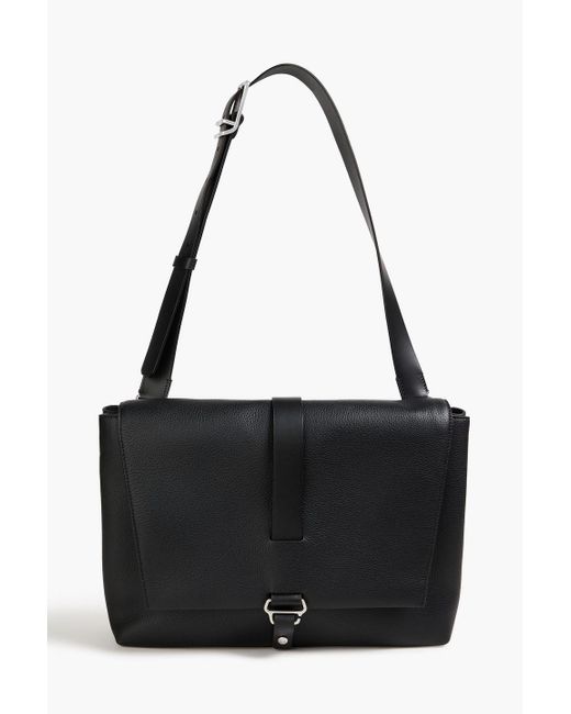 Dunhill Black 1893 Harness Pebbled-Leather Messenger Bag for men