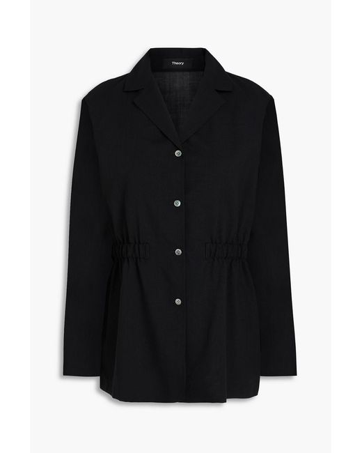 Theory Black Wool-Blend Blazer