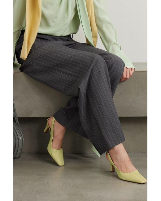 Paris Texas Metallic Belle Leather Slingback Pumps