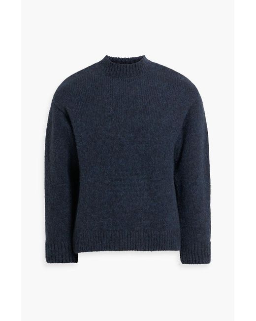 Jacquemus Pullover aus einer alpakamischung mit intarsienmuster in Blue für Herren