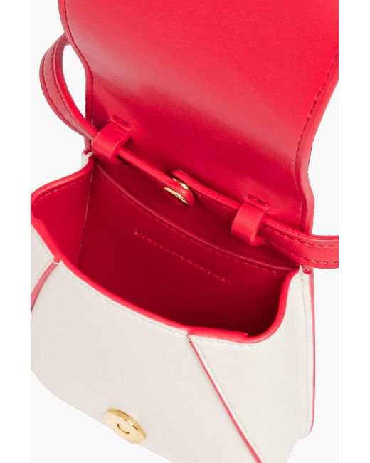 Stella McCartney Red Ed Curtis Logo-print Faux Leather Shoulder Bag