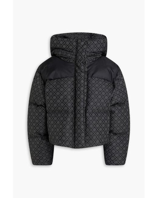Tory Burch Black Quilted Jacquard Down Jacket