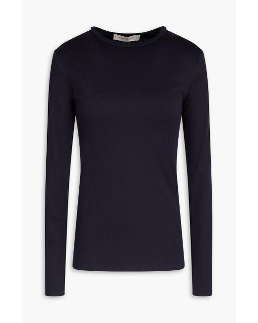 Giuliva Heritage Blue Ribbed Jersey Top