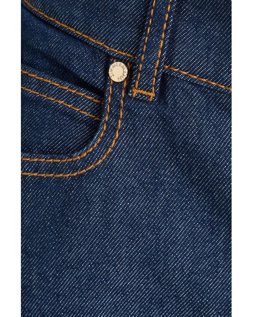 Zimmermann Blue High-rise Wide-leg Jeans