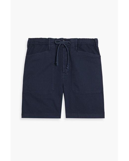 Alex Mill Blue Cotton-blend Twill Drawstring Shorts for men
