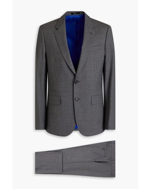 Paul Smith Blue Slim-fit Wool-blend Suit for men