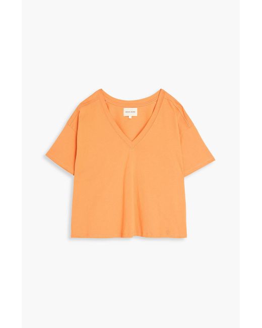 Loulou Studio Orange Faa t-shirt aus pima-baumwoll-jersey