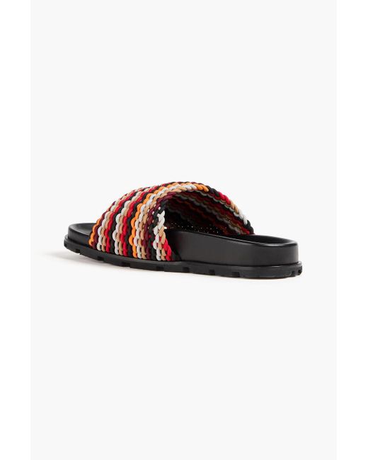 Dries Van Noten Red Rope Slides