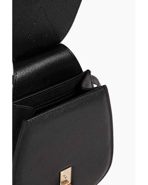 MCM Black Leather Belt Bag