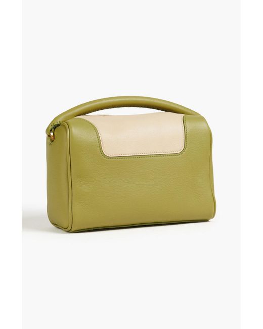Elleme Yellow Treasure Two-tone Pebbled-leather Tote