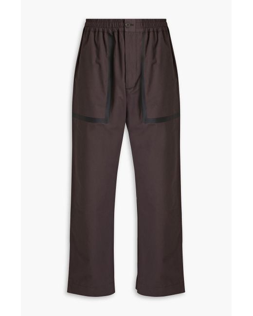 Studio Nicholson Brown Somers Cotton-blend Pants for men