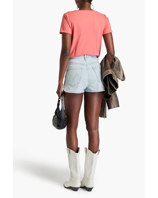 Mother Blue The tippy top jeansshorts
