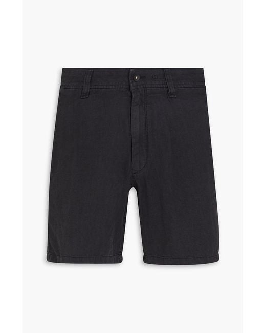 Rag & Bone Blue Haydon Linen Shorts for men