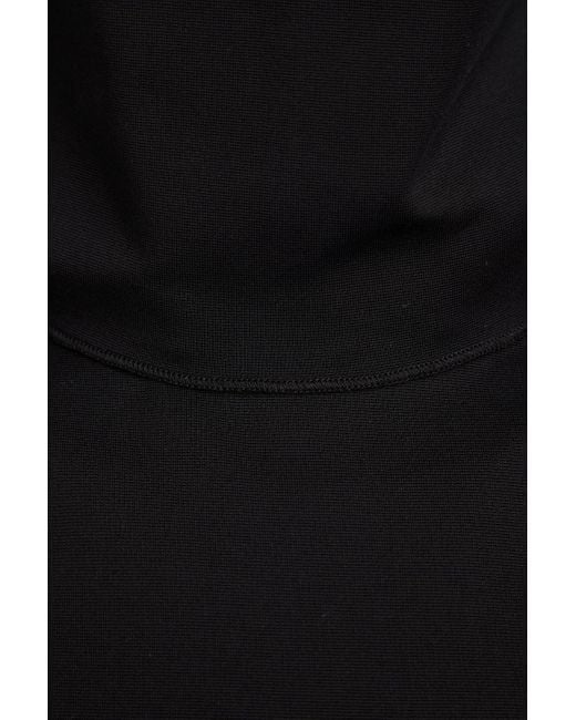 16Arlington Black Cassandra neckholder-maxikleid aus crêpe