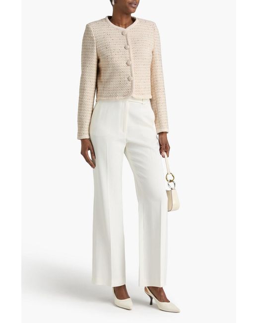 Claudie Pierlot Natural Metallic Tweed Jacket