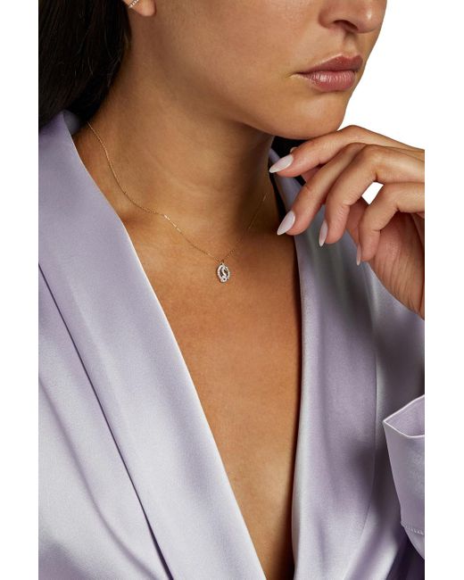 Adina Reyter Metallic 14-karat And Sterling Silver Diamond Necklace