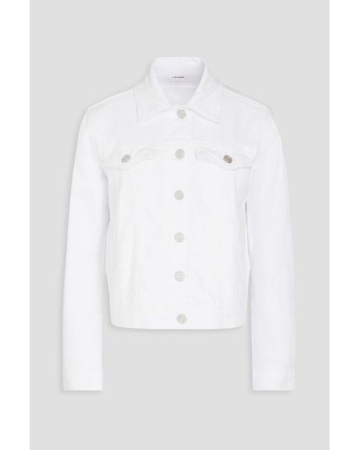 FRAME White Le Vintage Denim Jacket