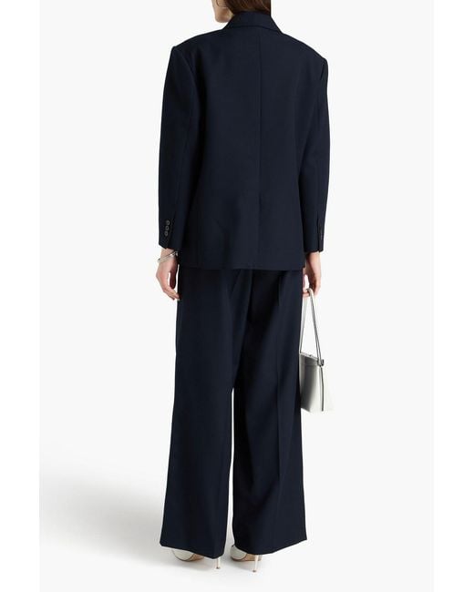 Sandro Blue Twill Blazer