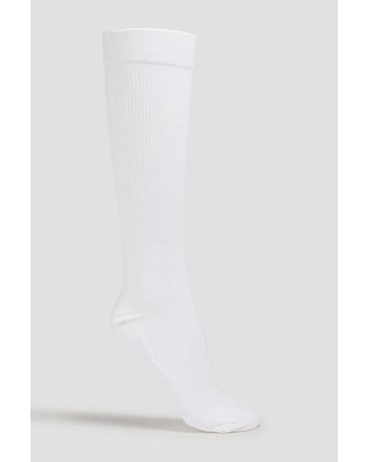 Birkenstock White Cotton-blend Socks