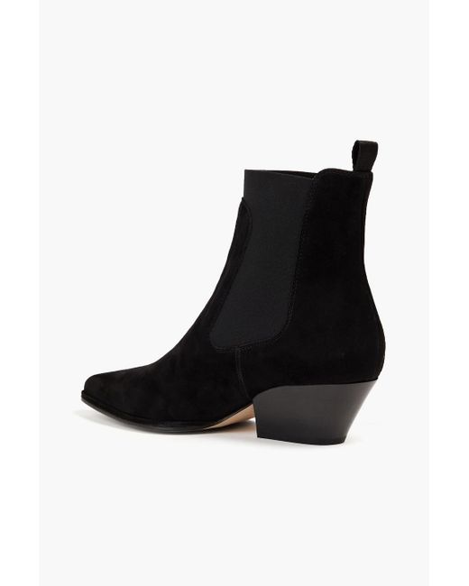 Sergio Rossi Black Suede Ankle Boots
