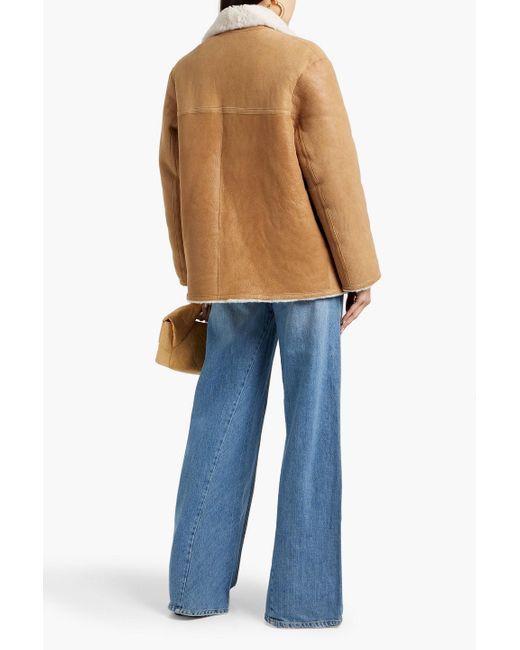 Maje Natural Shearling Jacket