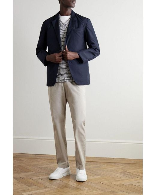 Mr P. Blue Padded-Shell Blazer for men