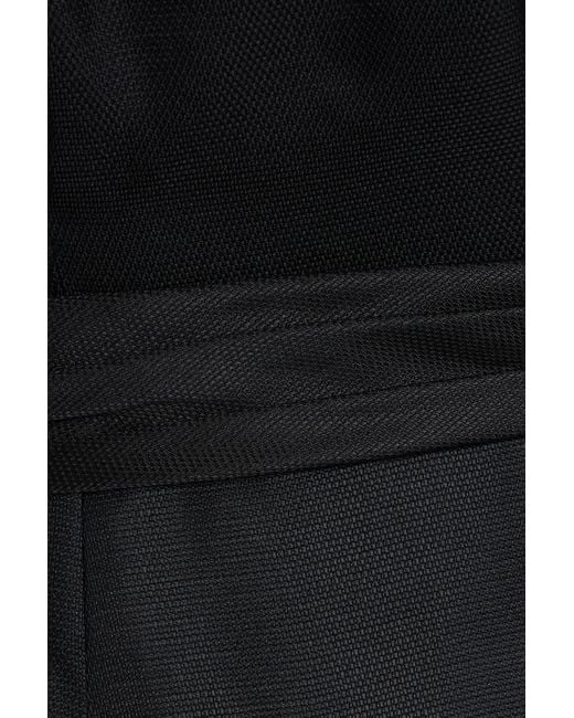 Carolina Herrera Black Trägerlose robe aus seide mit schleife