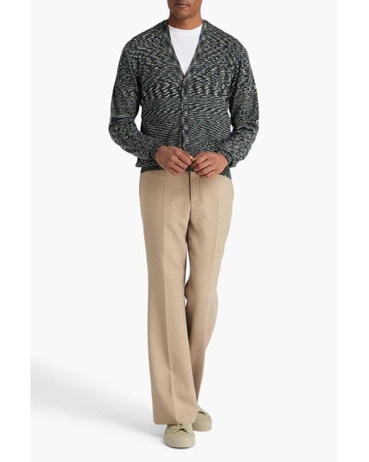 Missoni Black Space-Dyed Wool Cardigan for men