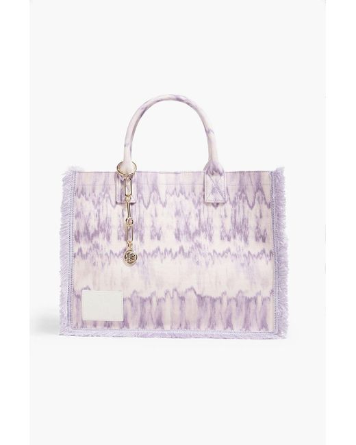 Sandro Pink Kasbah Tie-dyed Canvas Tote