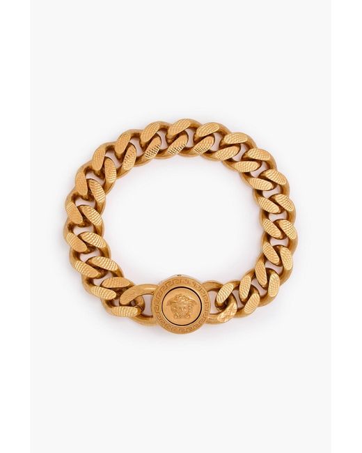 Versace Metallic Tone Bracelet for men