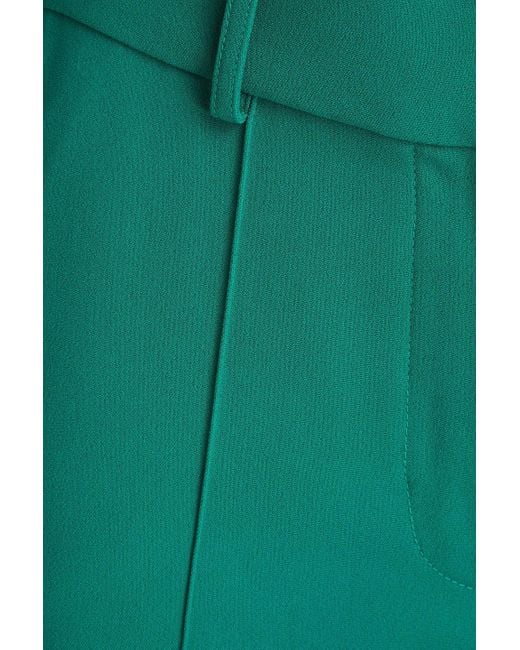 Elie Saab Green Crepe Flared Pants