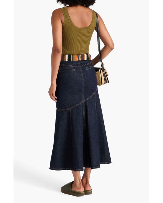 Zimmermann Green Ribbed-Knit Tank