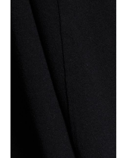 Khaite Black Mischa Cotton-jersey Halterneck Dress