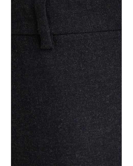 Theory Black Midirock aus flanell
