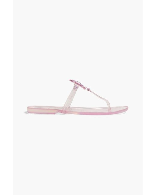 Tory Burch Pink Mini miller sandalen aus pvc mit verzierung