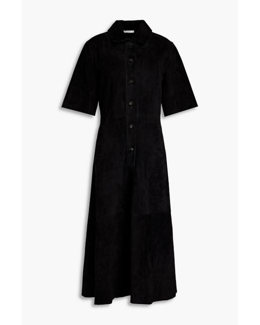 Co. Black Suede Midi Dress
