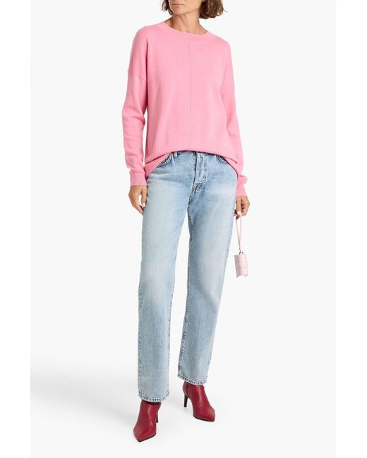 Chinti & Parker Pink Wool And Cashmere-Blend Sweater