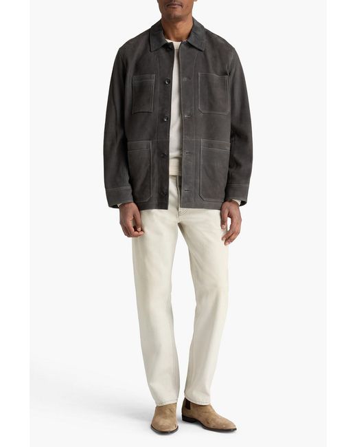 Rag & Bone Black Graham Suede Field Jacket for men