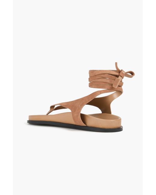 A.Emery Brown Shel Suede Sandals