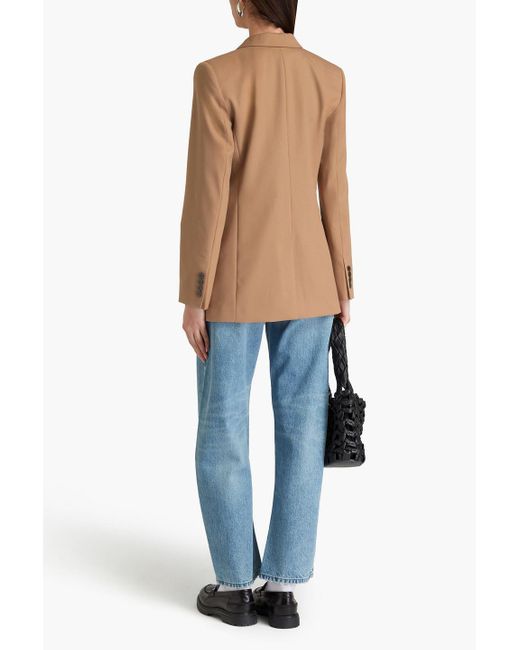 FRAME Natural Wool-blend Twill Blazer