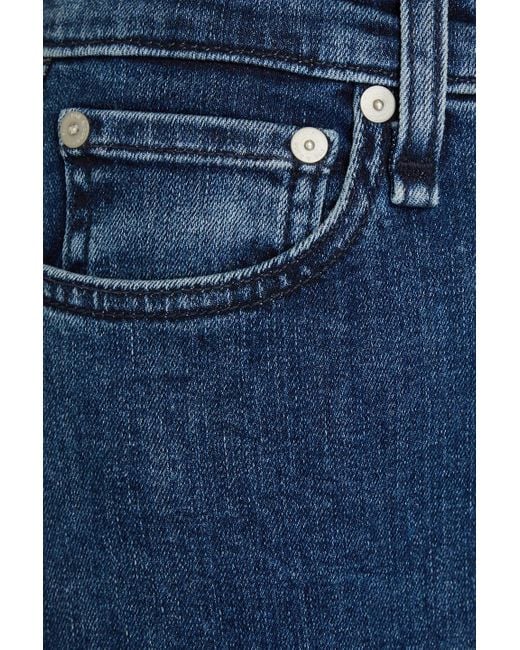 Rag & Bone Blue Nina High-rise Kick-flare Jeans